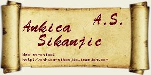 Ankica Šikanjić vizit kartica